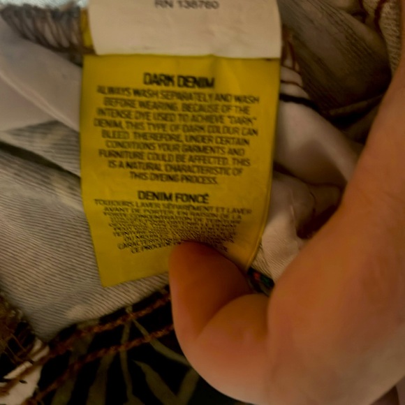 Love & Legend black stretch denim with tropical print - worn 2 - 3 times at most - Picture 11 of 11